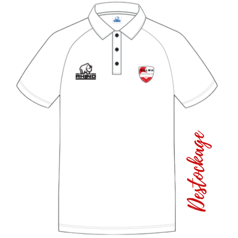 RHINO POLO COTON BORC 22/23 BLANC